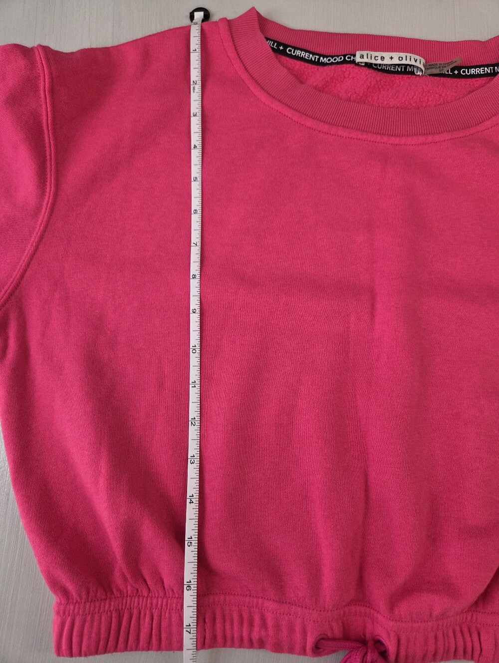 Alice + Olivia Bernetta Drawstring Sweatshirt - Picture 10 of 12